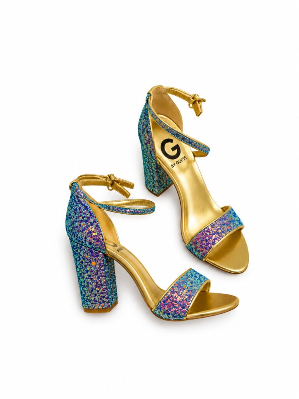 G by Guess multicolored sparkled sandal - SZ 6